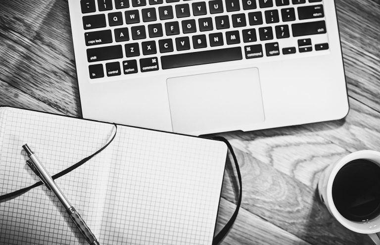 Computer, notebook, coffee — No Strain, No Games: When You Just Want Something Simple